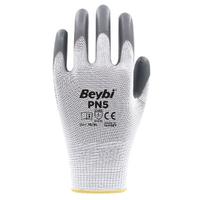 BEYBİ PN5 GRİ POLYESTER NİTRİL ELDİVEN