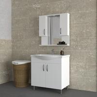 İNCİ 80 CM BANYO DOLAP TAKIMI 3 PARÇA