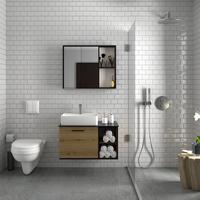 RİTMO 80 CM BANYO DOLAP TAKIMI 3 PARÇA